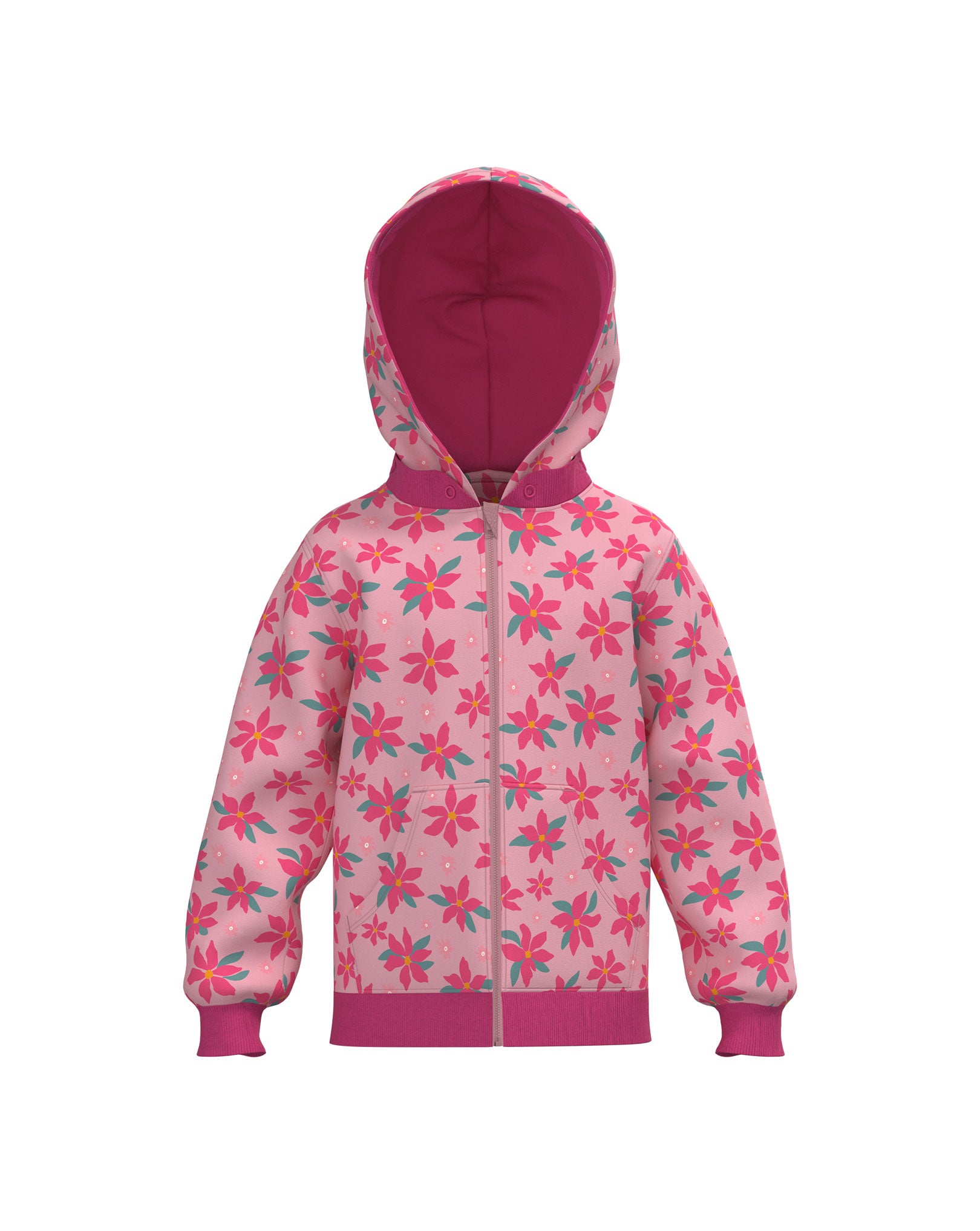 Collage Pink - Girls Hoodie