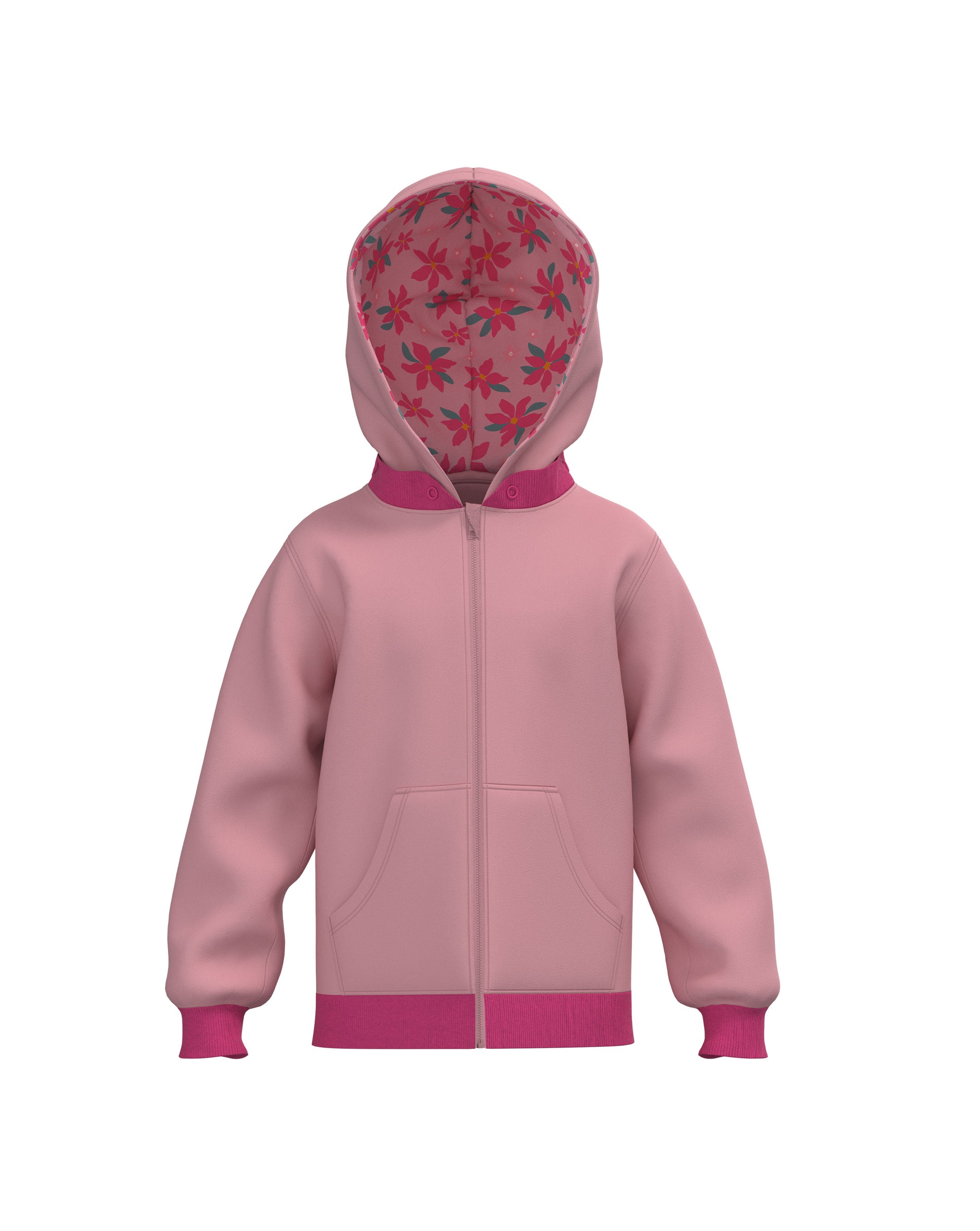 Charm Dark Pink - Girls Hoodie